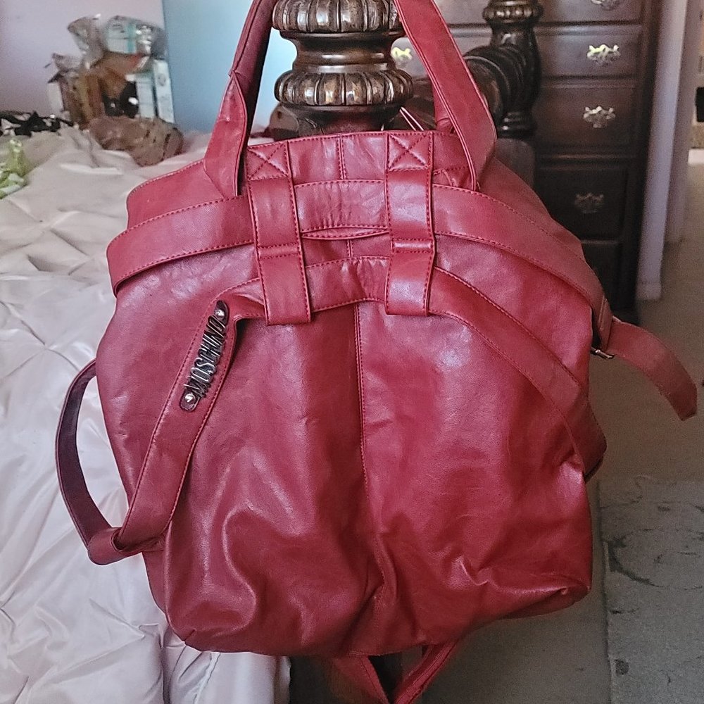 Moschino Leather Tote Bag
